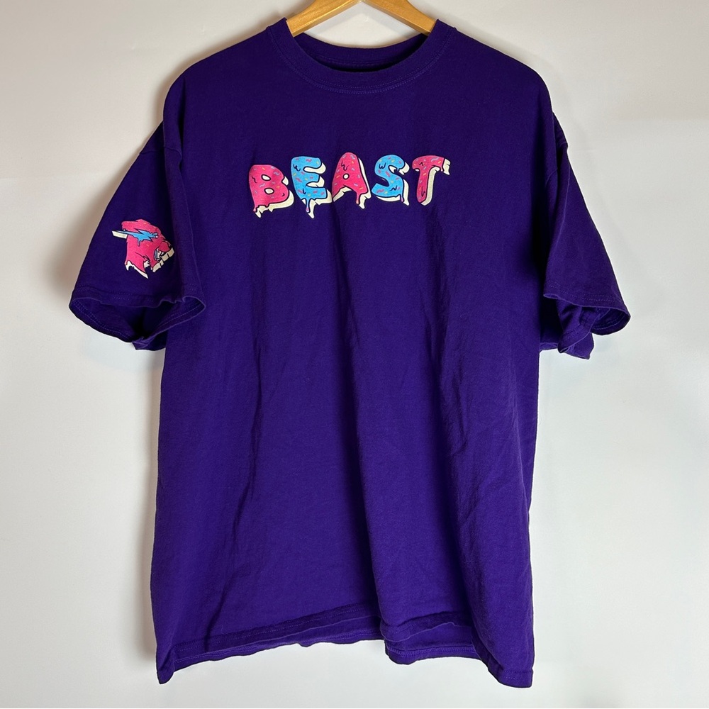 Mr Beast Frosted Purple Limited Edition Tee T-Shirt Men’s Unisex 2XL Donut - Picture 2 of 6